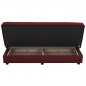 Preview: SCHLAFSOFA "ANDRI" 3-SITZER ROT 180x72x77 cm