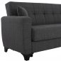 Preview: SCHLAFSOFA 3-SITZER HOHE RÜCKENLEHNE GRAU 225x84x88