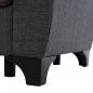 Preview: SCHLAFSOFA 3-SITZER HOHE RÜCKENLEHNE GRAU 225x84x88
