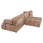 Preview: POLYMORPHES SOFA SHIFTER, STRUKTURIERTER STOFF IN HELLBRAUN, 290 x 196 x 76 cm