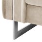 Preview: SOFA 2-SITZER t.CHESTERFIELD MOBAR CREME SAMT-METALLBEINE 154x85x68Hcm