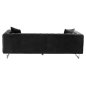 Preview: SOFA 3-SITZER t.CHESTERFIELD MOBAR SCHWARZ SAMT-METALLBEINE 212x87x68H cm