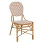 Preview: STUHL ALUMINIUM MIT TEXTLINE BEIGE-WEIß 46x56x95 cm