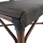Preview: Aluminum chair with a bamboo look in brown