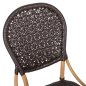 Preview: STUHL ALUMINIUM-BAMBUS-OPTIK UND PE-RATTAN IN BRAUN 47x58x95cm