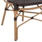 Preview: STUHL ALUMINIUM-BAMBUS-OPTIK UND PE-RATTAN IN BRAUN 47x58x95cm
