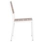 Preview: ALUMINIUMSTUHL WEISS MIT POLYWOOD 46x52x86Hcm