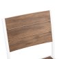 Preview: ALUMINIUMSTUHL WEISS MIT POLYWOOD 46x52x86Hcm