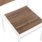 Preview: ALUMINIUMSTUHL WEISS MIT POLYWOOD 46x52x86Hcm
