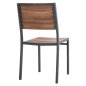 Preview: ALUMINIUMSTUHL DUNKELGRAU MIT POLYWOOD 46x52x86Hcm