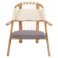 Preview: DESIGN STUHL SESSEL AUS ESCHENHOLZ UND SEIL NATUR