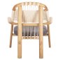 Preview: DESIGN STUHL SESSEL AUS ESCHENHOLZ UND SEIL NATUR