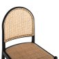 Preview: STUHL AUS SCHWARZBEIGEM RATTAN 43x50x87 cm