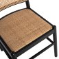 Preview: STUHL AUS SCHWARZBEIGEM RATTAN 43x50x87 cm