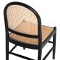 Preview: STUHL AUS SCHWARZBEIGEM RATTAN 43x50x87 cm