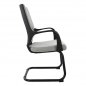 Preview: Office chair made from a perfect combination of black polypropylene and gray fabric