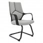 Preview: Office chair made from a perfect combination of black polypropylene and gray fabric
