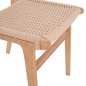 Preview: CHAIR IGNACIO RUBBERWOOD KNITTED NATURAL ROPE 50X60X87H