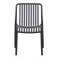 Preview: STUHL OUTDOOR CONVEE POLYPROPYLEN IN SCHWARZ 52,5x44,5x79Hcm