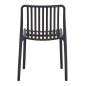 Preview: STUHL OUTDOOR CONVEE POLYPROPYLEN IN SCHWARZ 52,5x44,5x79Hcm