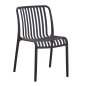 Preview: STUHL OUTDOOR CONVEE POLYPROPYLEN IN SCHWARZ 52,5x44,5x79Hcm