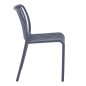 Preview: STUHL OUTDOOR CONVEE POLYPROPYLEN IN GRAU 52,5x44,5x79Hcm
