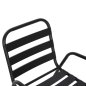 Preview: STUHL METALLGESTELL, SITZ UND RÜCKENLEHNE AUS ALUMINIUM, SCHWARZ, 54 x 56 x 79 Hcm