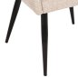 Preview: STUHL SARKY BOUCLE STOFF EKRU MIT METALLBEINEN 55x62x89cm