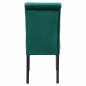 Preview: VELVET ROXIE K/D CHAIR GREEN WITH WOODEN LEGS 46,5x61,5x100 cm