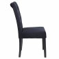 Preview: VELVET ROXIE K/D CHAIR BLACK WITH WOODEN LEGS 46,5x61,5x100 cm