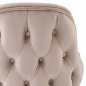 Preview: CHAIR LILIANA MADE OF ECRU VELVET WITH METAL GOLD BASE 55x64x90 cm