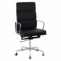Preview: Bürostuhl Superior aus Aluminiumgestell in schwarz 62x70x115 cm