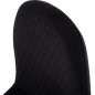Preview: Stuhl Lucille mit Samtstoff in schwarz