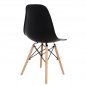 Preview: Twist Chair Μαύρη (47x53x81)