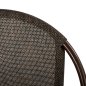 Preview: Stuhl aus Aluminium in Bambus-Optik in Braun