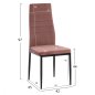 Preview: METAL CHAIR LADY ROSE VELVET WITH METAL FRAME K / D