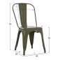 Preview: Outdoor Stühle günstig kaufen | Design Stuhl "Melita", in olivgrün