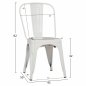 Preview: Outdoor Stühle günstig kaufen | Design Stuhl "Melita", in weiß