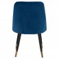 Preview: STUHL AUS SAMT "SHAILY" 48x49x87 CM IN BLAU