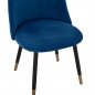 Preview: STUHL AUS SAMT "SHAILY" 48x49x87 CM IN BLAU