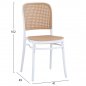 Preview: STUHL POLYPROPYLEN WEIß MIT BEIGE SITZ UND RÜCKENLEHNE 41x49x102 cm - Nächstes Erscheiunugsdatum: 15.06.23