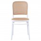 Preview: STUHL POLYPROPYLEN WEIß MIT BEIGE SITZ UND RÜCKENLEHNE 41x49x102 cm - Nächstes Erscheiunugsdatum: 15.06.23