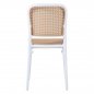 Preview: STUHL POLYPROPYLEN WEIß MIT BEIGE SITZ UND RÜCKENLEHNE 41x49x102 cm - Nächstes Erscheiunugsdatum: 15.06.23
