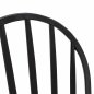 Preview: Moderner Esszimmerstuhl mit Metallbeinen aus Naturholzoberfläche, in Schwarz