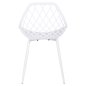 Preview: STUHL POLYPROPYLEN IN WEISSER FARBE MIT WEISSEN METALLBEINEN 52x53x82Hcm