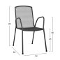 Preview: STUHL SESSEL METALLIC CHARCOAL