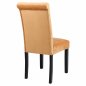 Preview: VELVET ROXIE K/D CHAIR GOLD YELLOW WITH WOODEN LEGS 46,5x61,5x100 cm