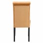 Preview: VELVET ROXIE K/D CHAIR GOLD YELLOW WITH WOODEN LEGS 46,5x61,5x100 cm