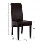 Preview: Roxie dining chair with leatherette in color wenge