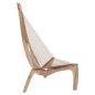 Preview: LOUNGE CHAIR HARP ASH WOOD FRAME AND SYNTHETIC ROPE IN NATURAL COLOR 85x101,5x128,5Hcm